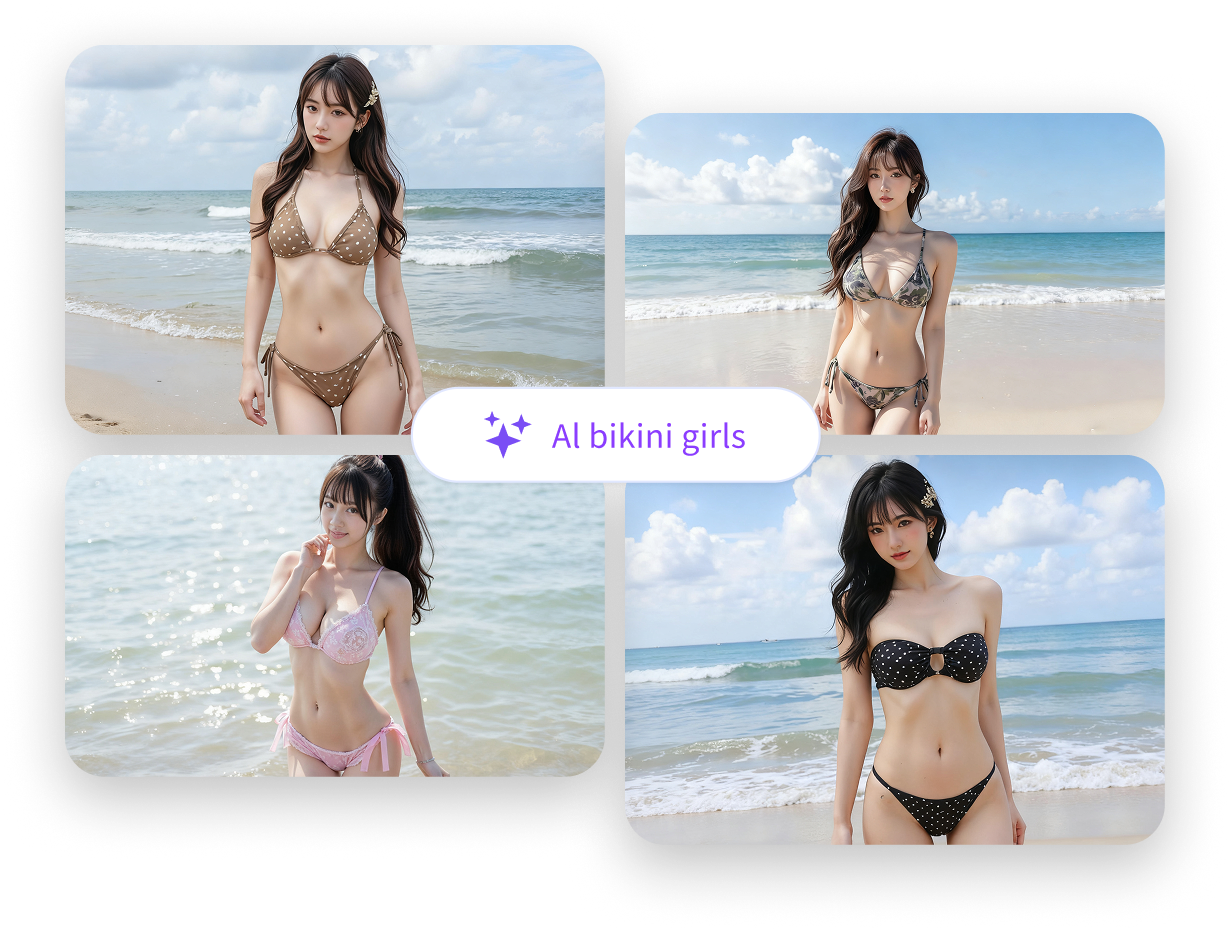 テキストからAI水着美女を生成