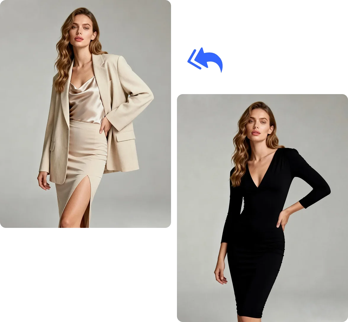 テキストプロンプトでのカスタム衣装生成