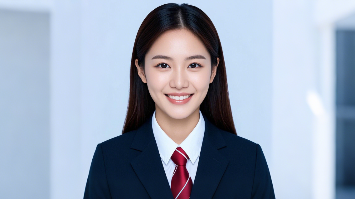 証明写真の背景を変更 Before