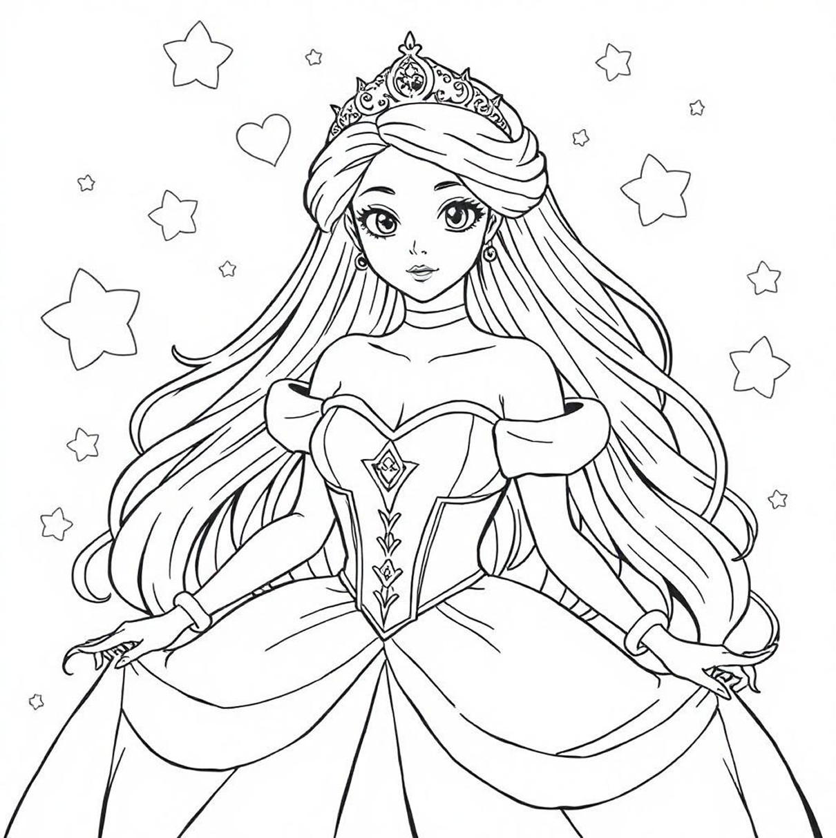 人物写真を塗り絵にする