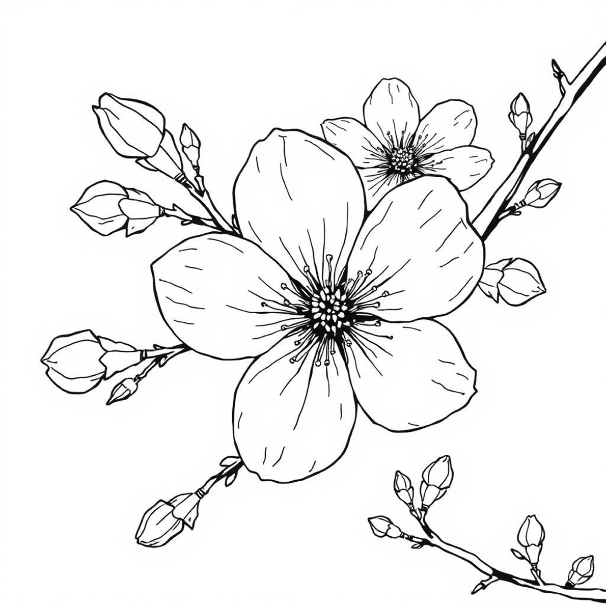 植物・花塗り絵