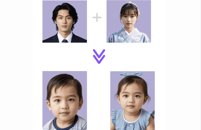 AI子供の顔予想