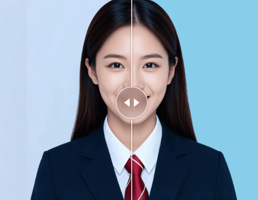 証明写真の背景を変更