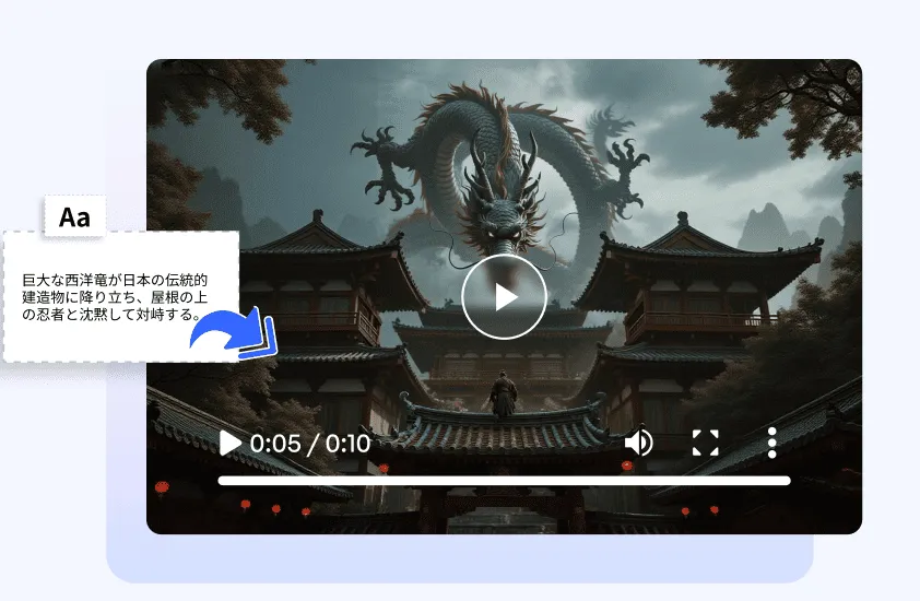 テキストから動画へ