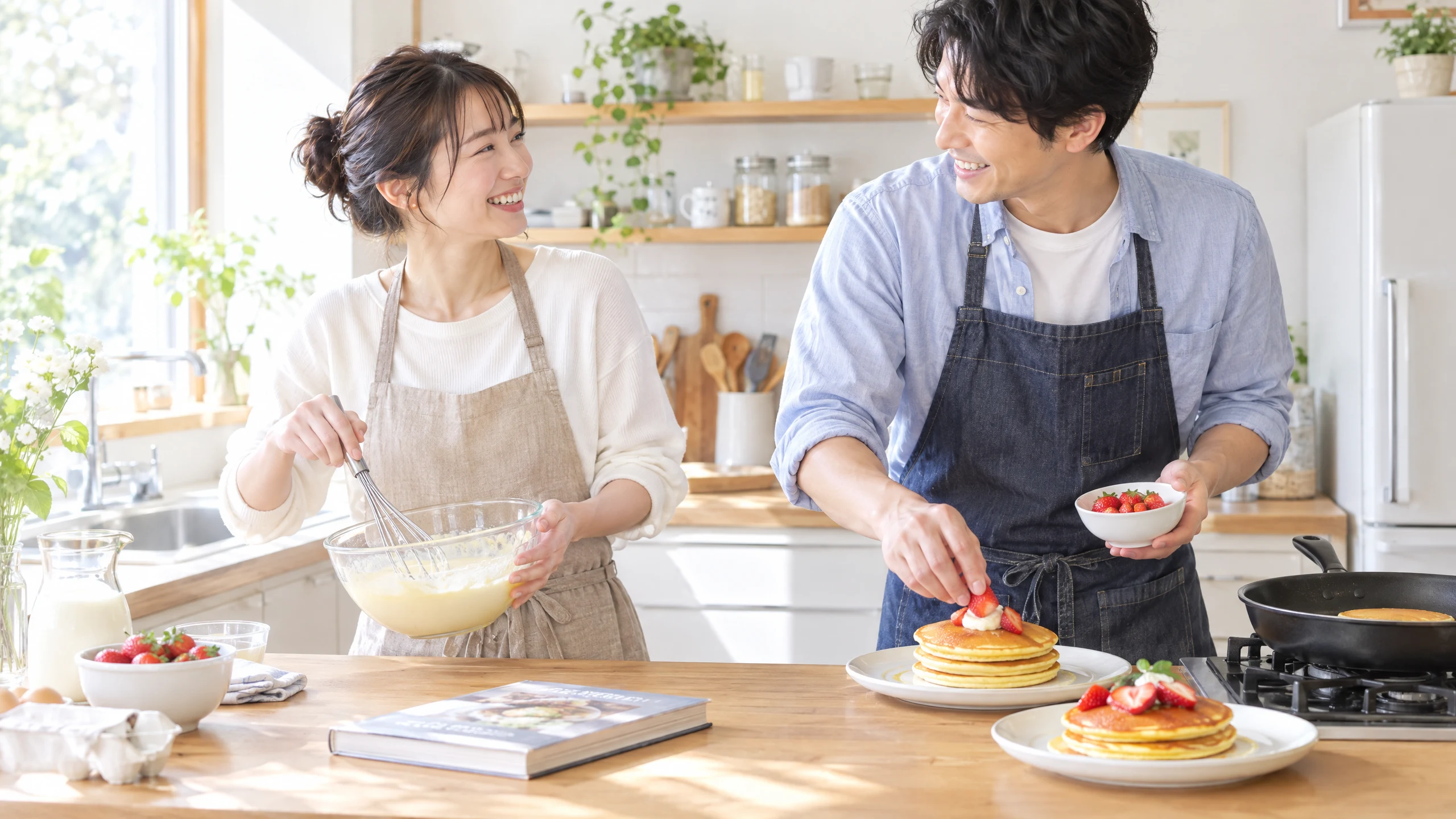 週末の台所を一枚の物語に