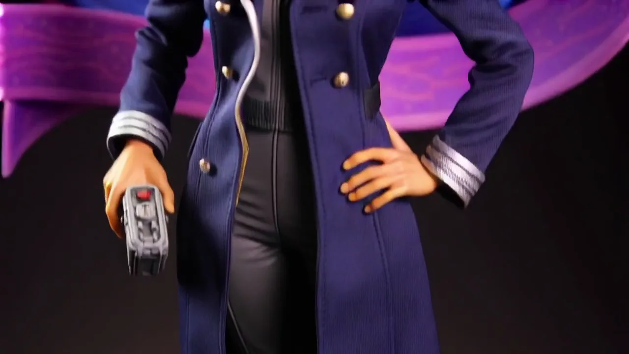 成人女性宇宙船長のオリジナルフィギュアを撮影したVidu Q3動画フレーム