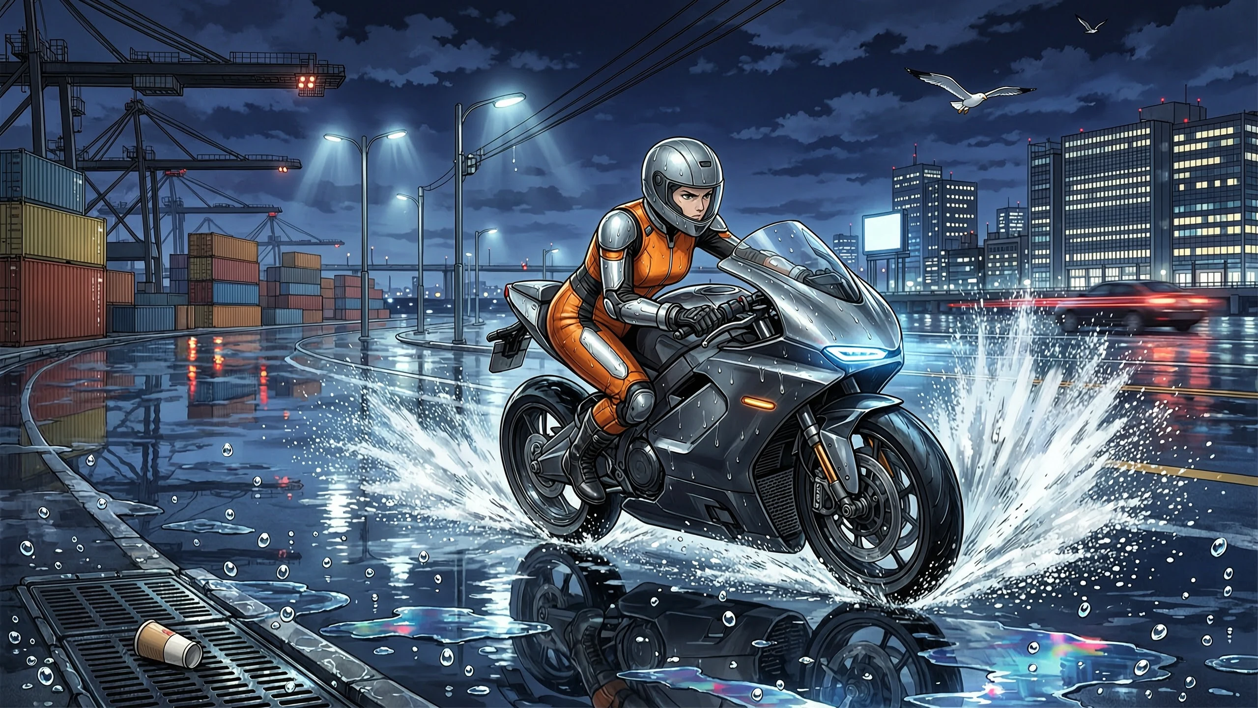 横浜を走る成人レスキューライダー