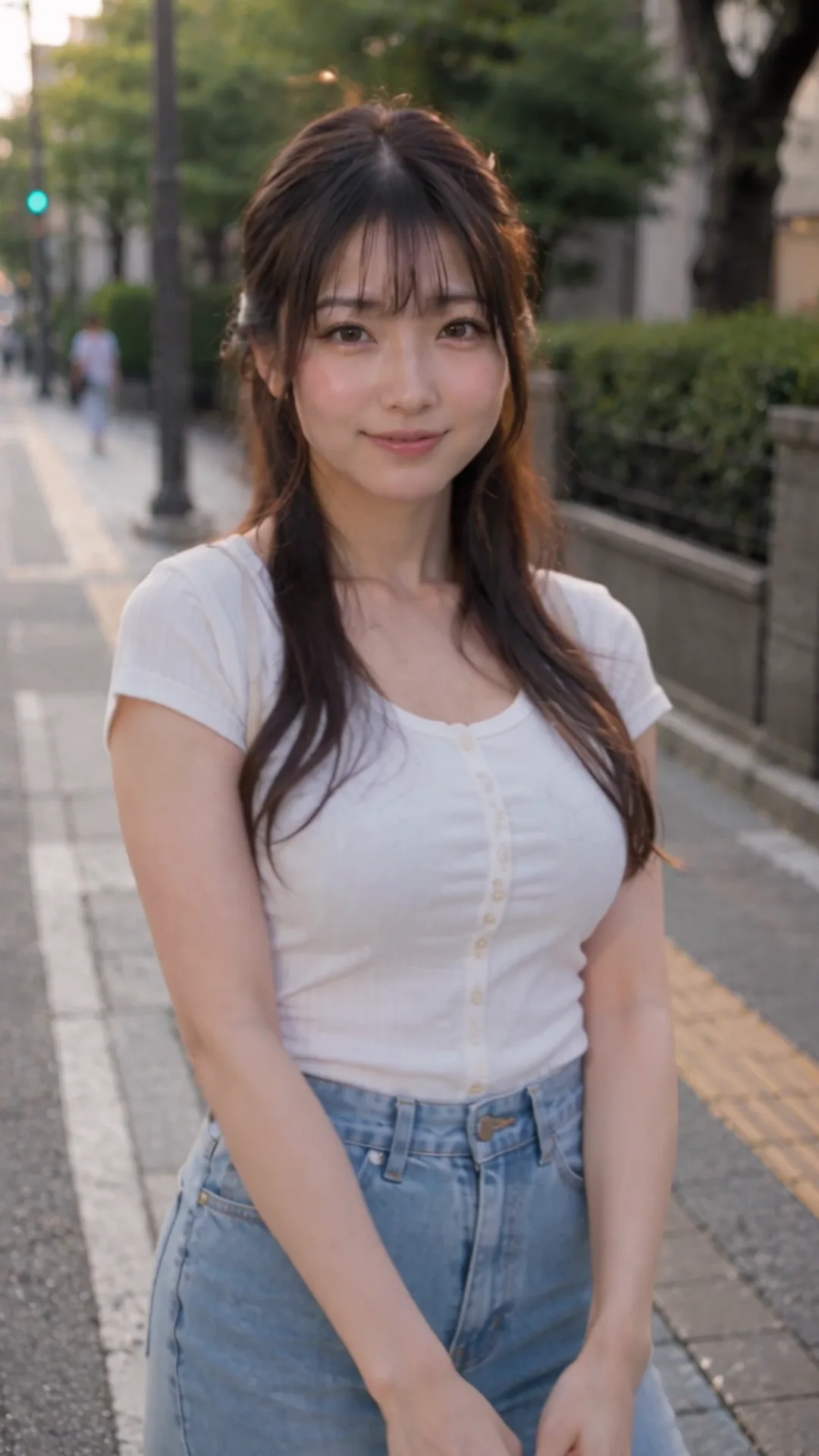 AIで浴衣姿に変身する女性の動画カバー